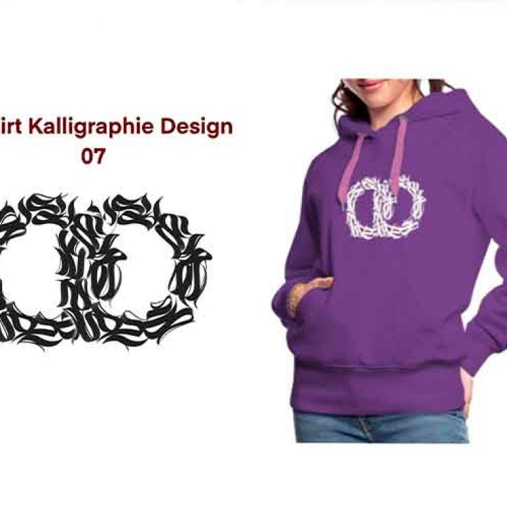 T-Shirt Kalligraphie Design 07