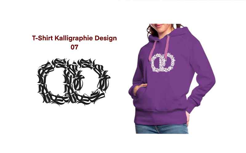 T-Shirt Kalligraphie Design 07