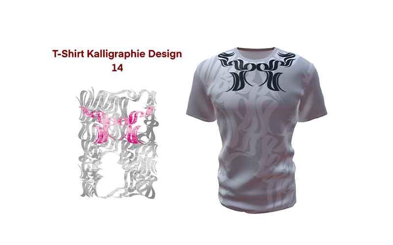 T-Shirt Kalligraphie Design 14