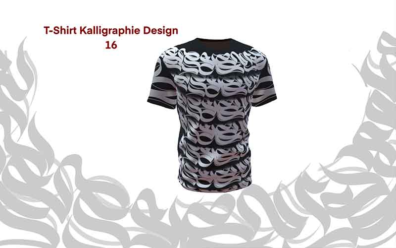 T-Shirt Kalligraphie Design 16