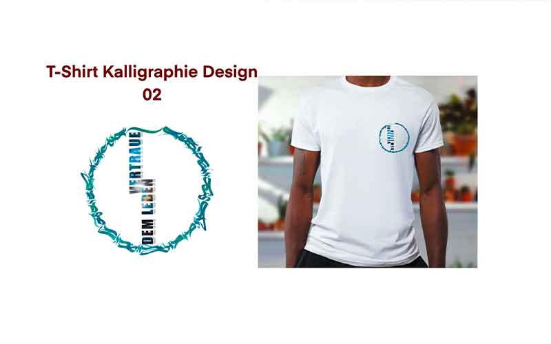 T-Shirt Kalligraphie Design 02
