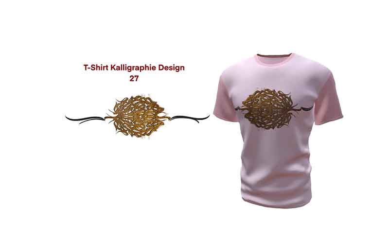 T-Shirt Kalligraphie Design 27
