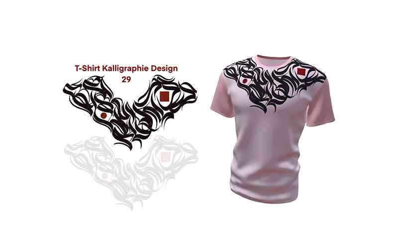 T-Shirt Kalligraphie Design 29