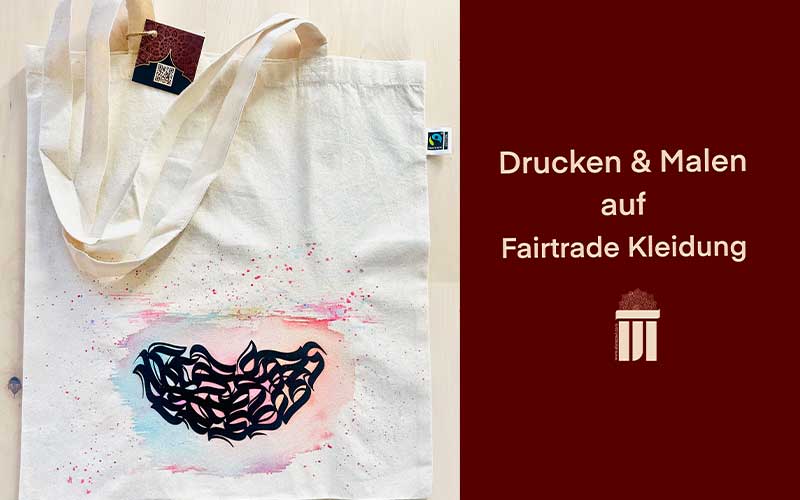 Drucken & Malen auf Fairtrade-Beutel